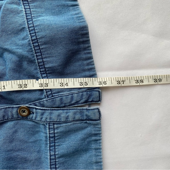 Pilcro And The Letterpress Blue Cool Girl Chambray Sleeveless Mini Dress Size 6 - Picture 14 of 14